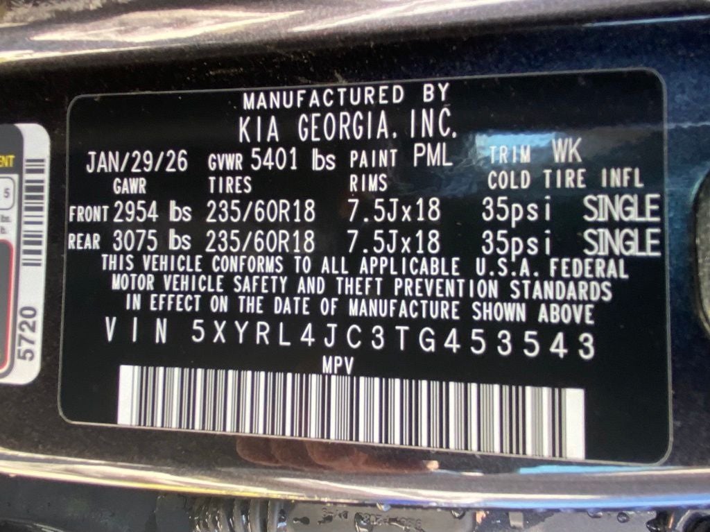 2026 Kia Sorento S