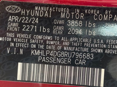 2024 Hyundai Elantra Limited NAV / CLEAN CARFAX