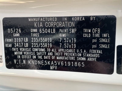 2027 Kia Carnival Hybrid SX Prestige