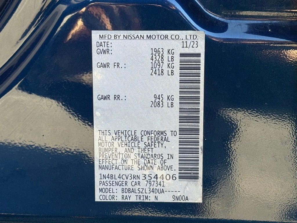 2024 Nissan Altima 2.5 SR