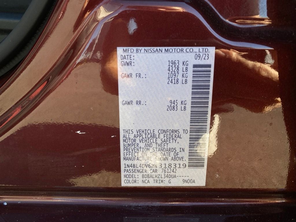 2024 Nissan Altima 2.5 SV