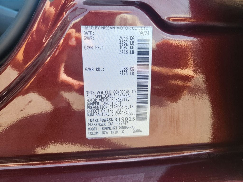 2025 Nissan Altima 2.5 SV *One Owner, Clean Carfax