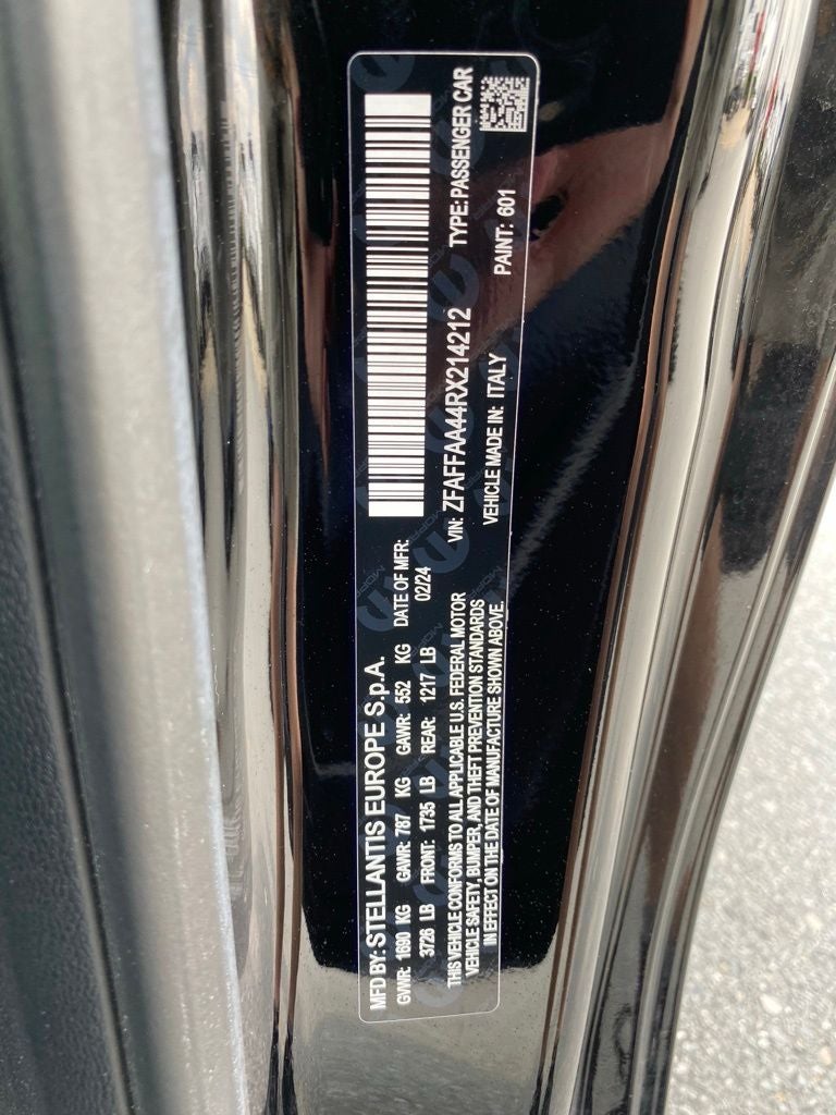 2024 FIAT 500e Battery Electric