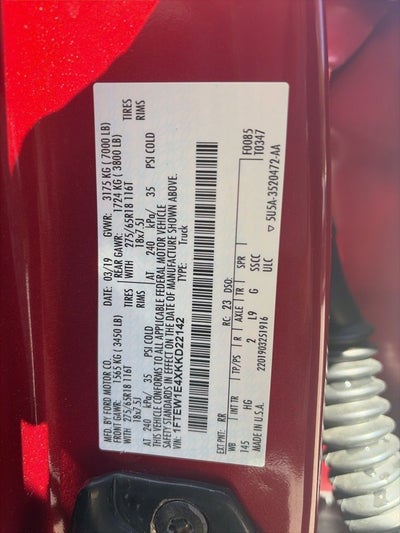 2019 Ford F-150 Lariat