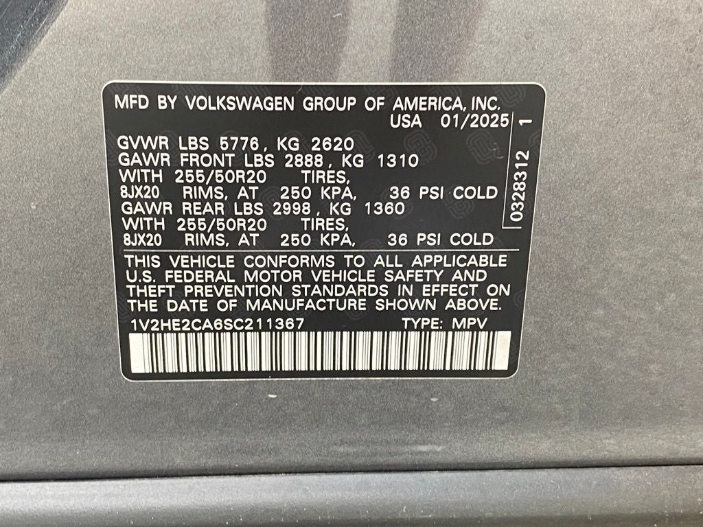 2025 Volkswagen Atlas Cross Sport 2.0T SE w/Technology