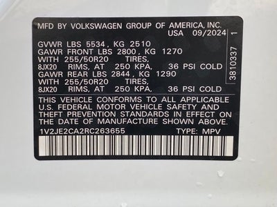 2024 Volkswagen Atlas Cross Sport 2.0T SE w/Technology