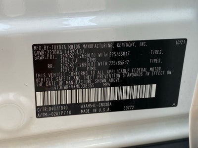 2021 Toyota RAV4 Hybrid LE