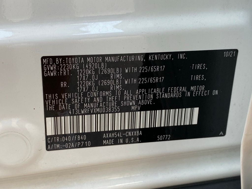 2021 Toyota RAV4 Hybrid LE