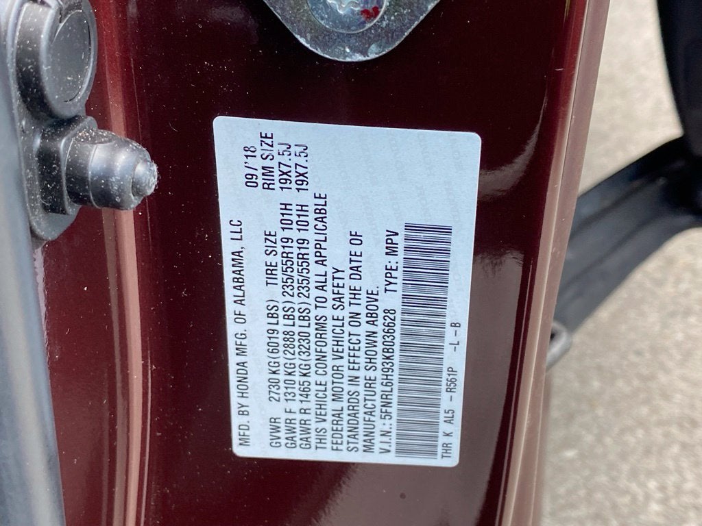 2019 Honda Odyssey Elite