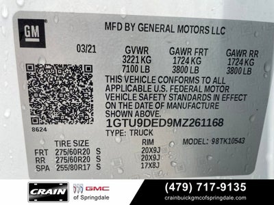 2021 GMC Sierra 1500 SLT