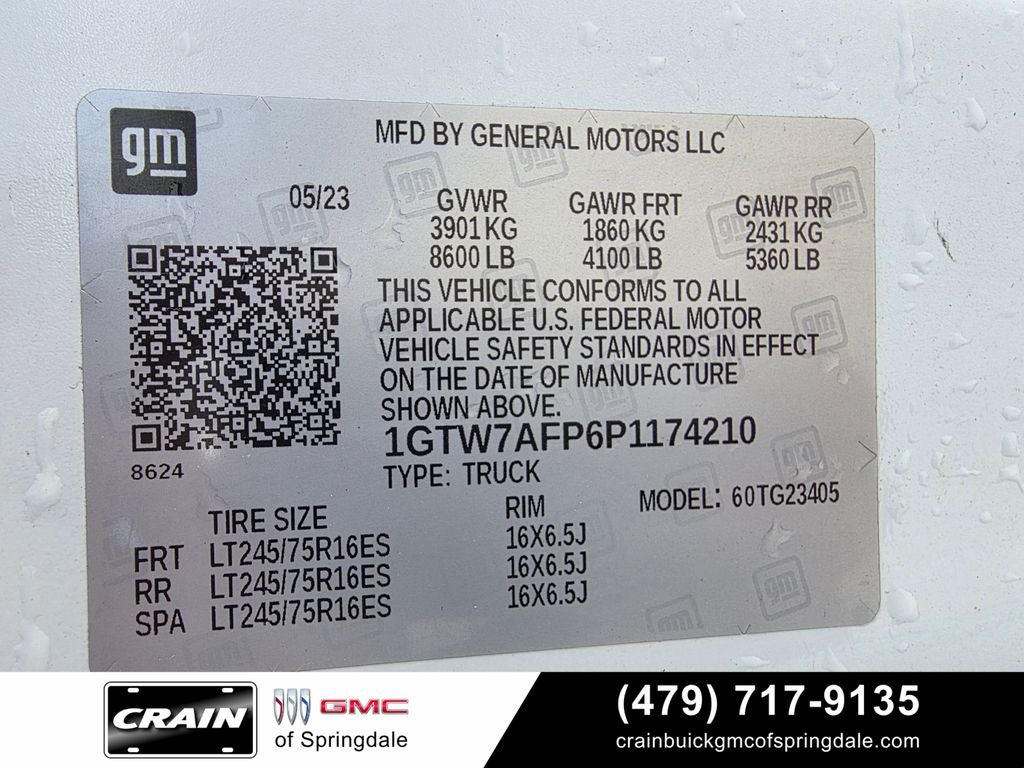 2023 GMC Savana 2500 Work Van