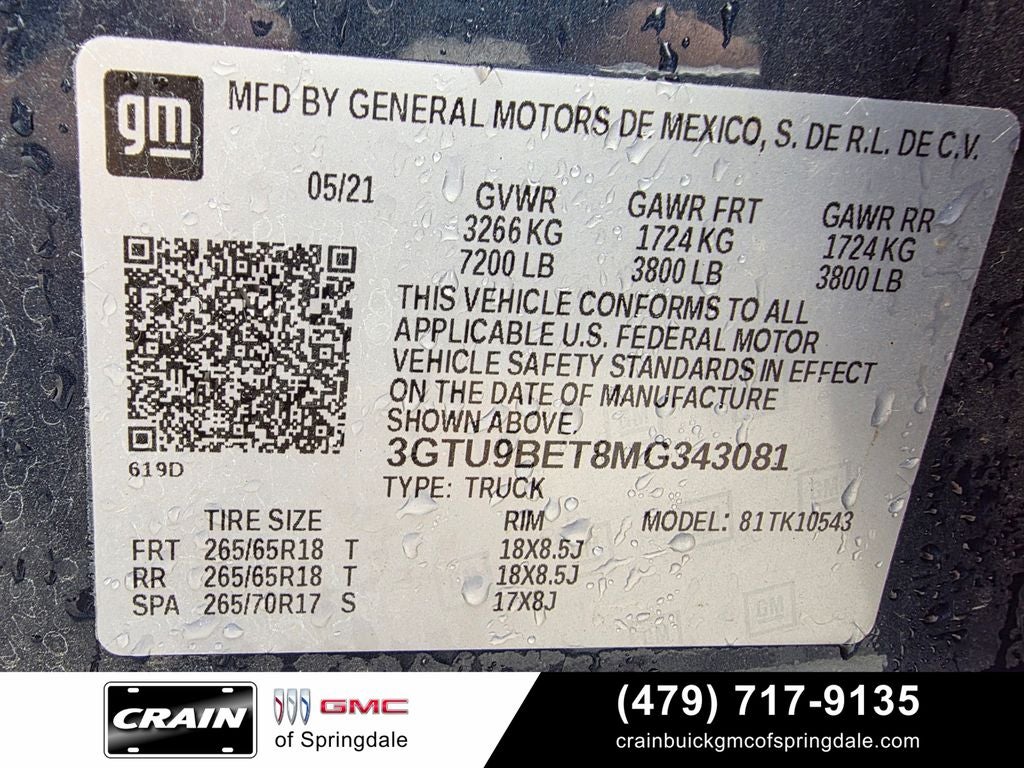 2021 GMC Sierra 1500 SLE