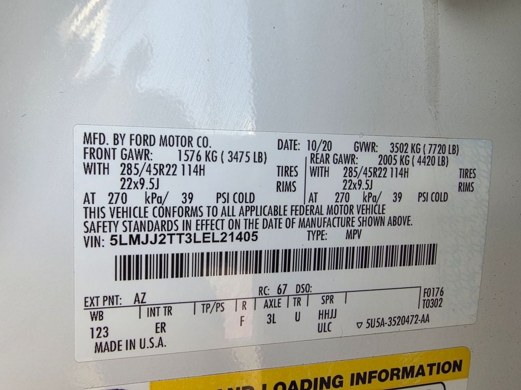 2020 Lincoln Navigator Black Label