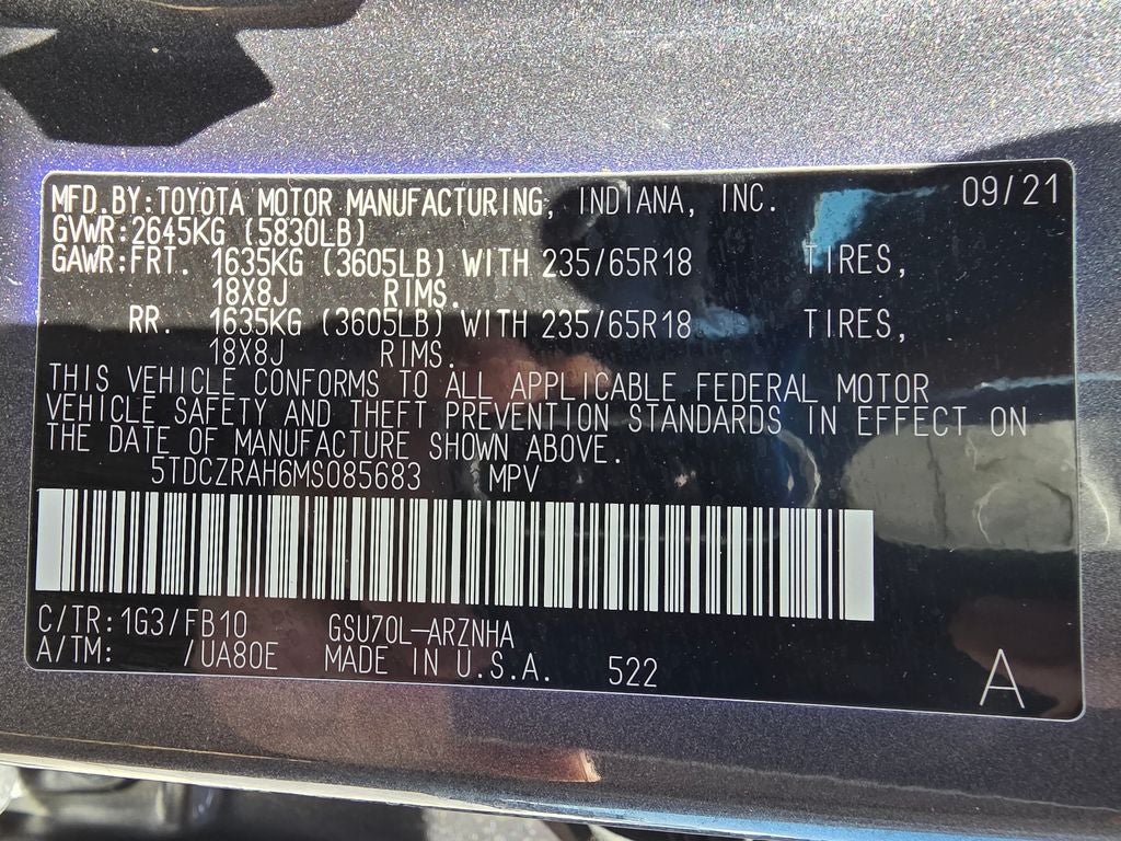 2021 Toyota Highlander L