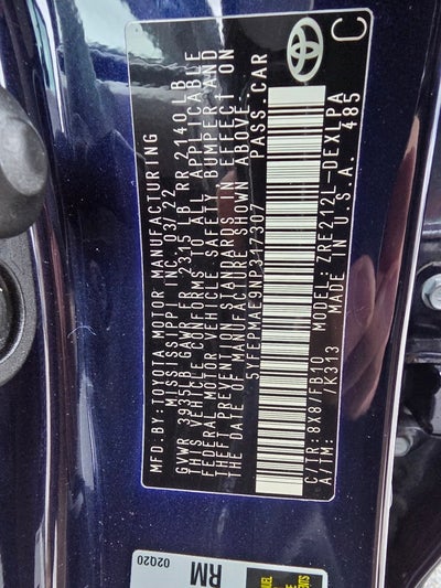 2022 Toyota Corolla LE