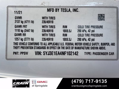 2022 Tesla Model 3 Base
