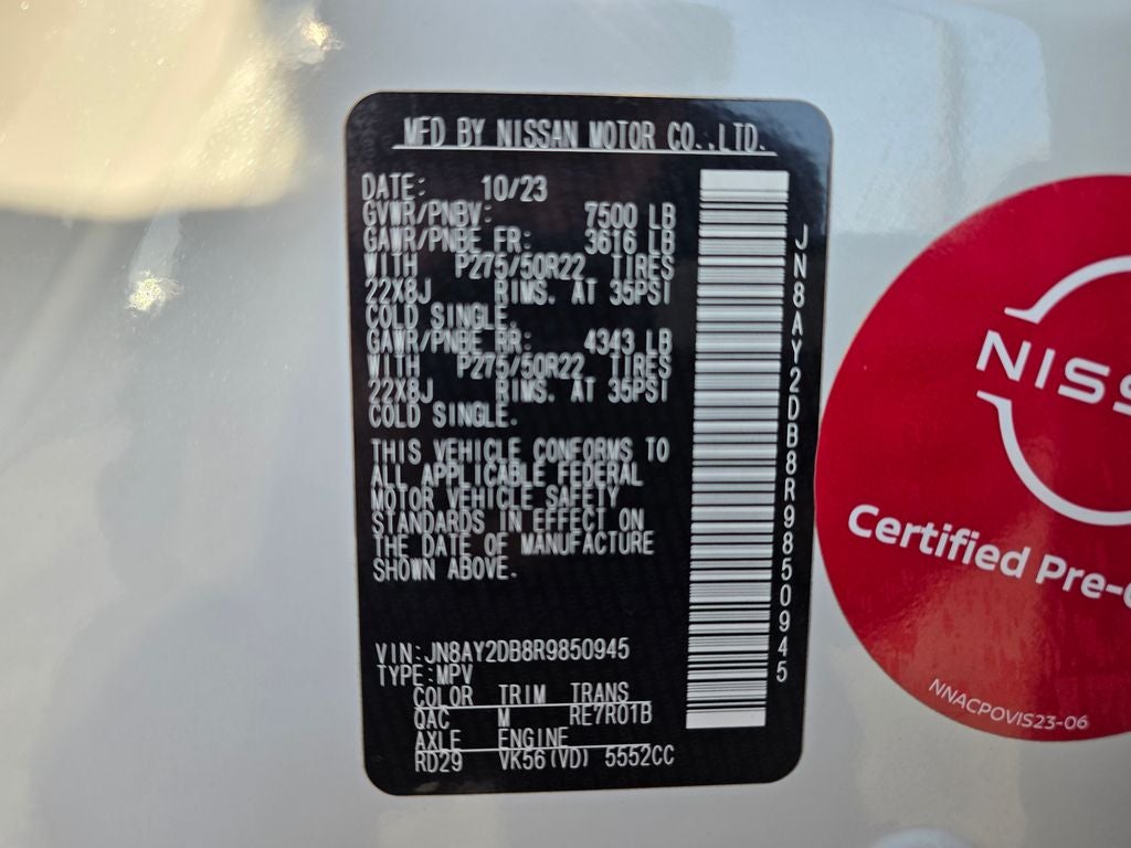 2024 Nissan Armada Platinum