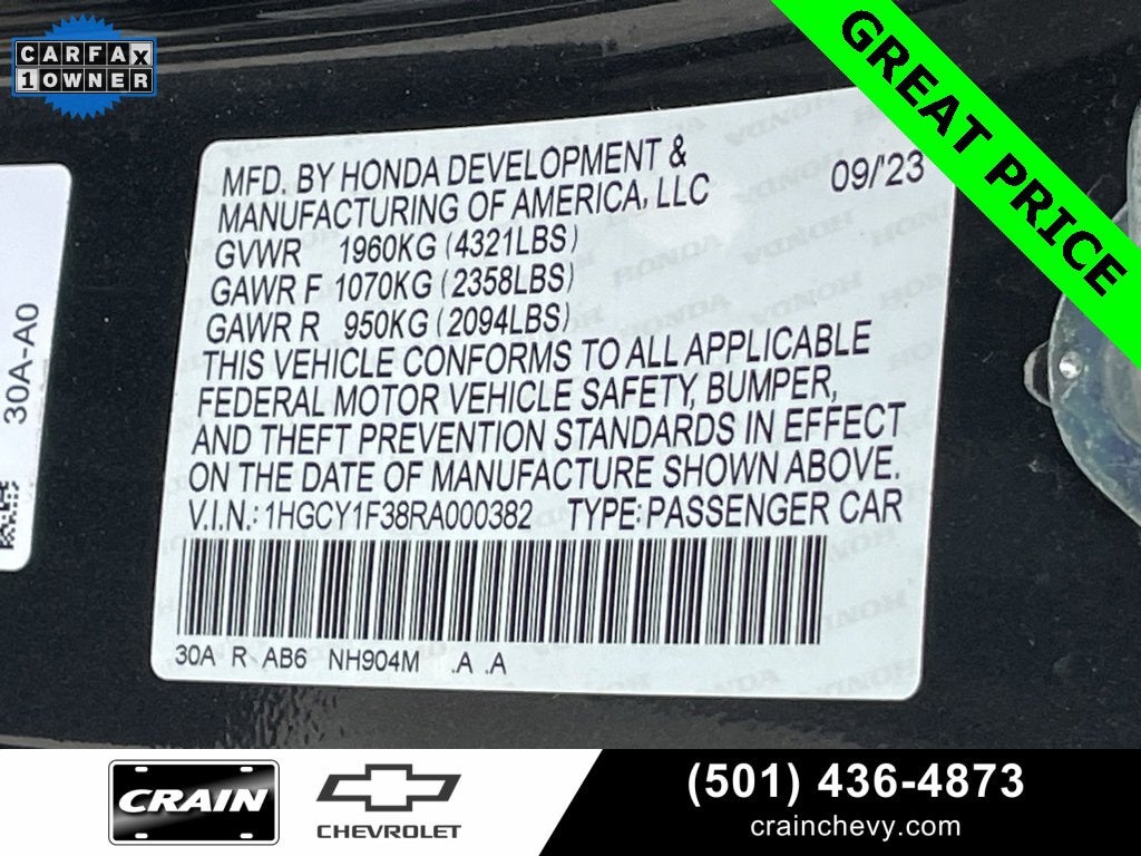 2024 Honda Accord Sedan EX