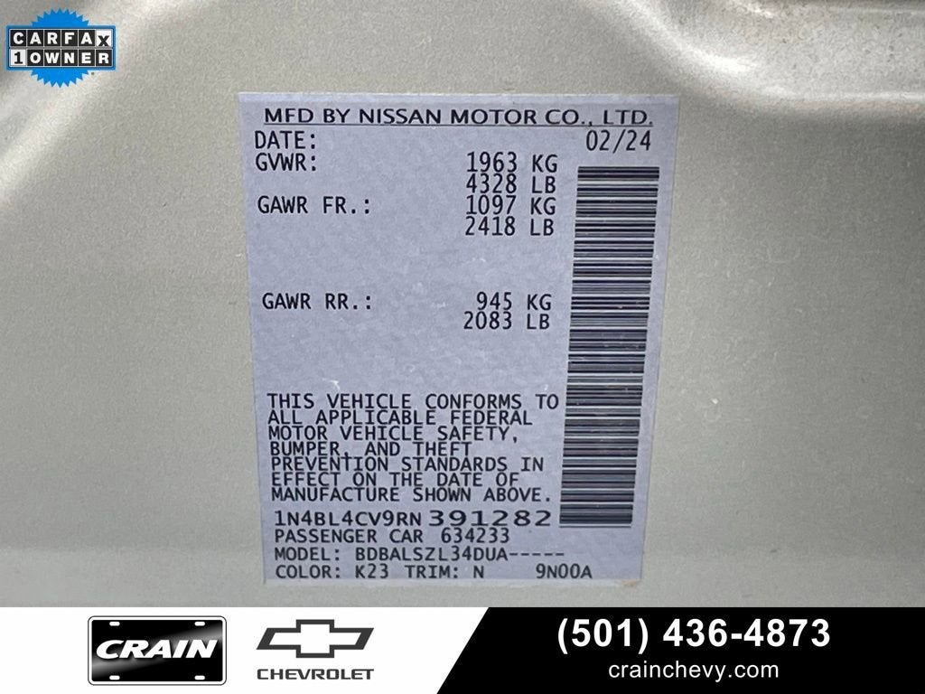 2024 Nissan Altima 2.5 SR