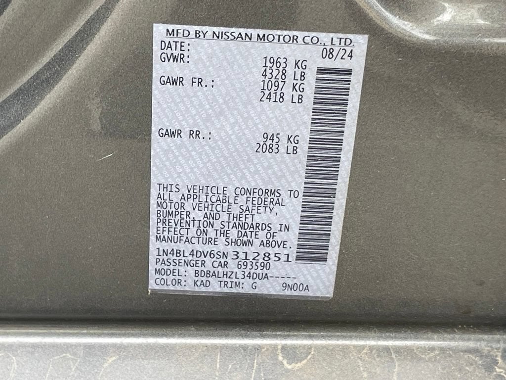 2025 Nissan Altima SV