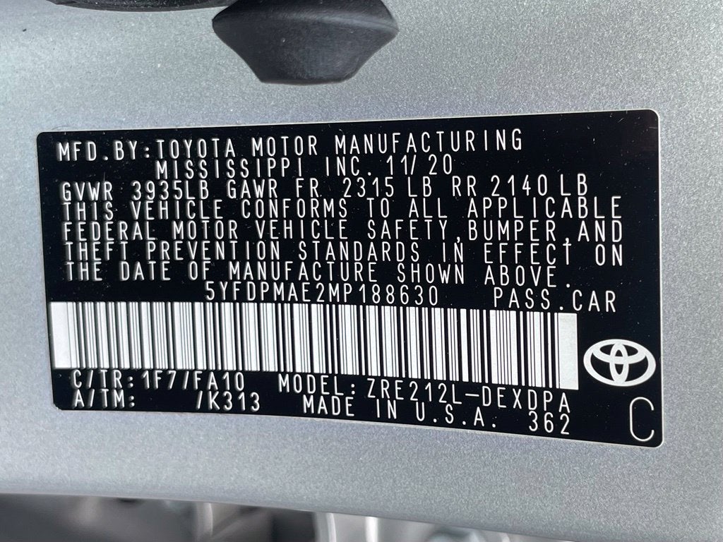 2021 Toyota Corolla L