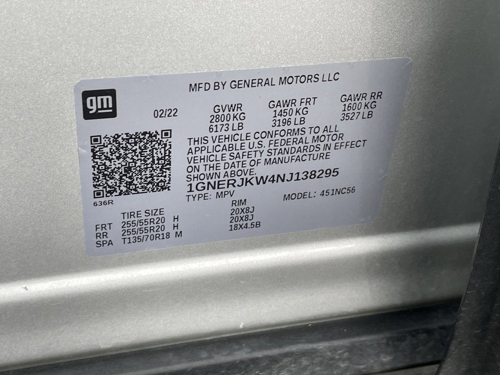 2022 Chevrolet Traverse RS