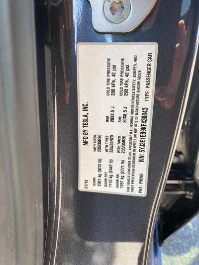 2019 Tesla Model 3 Long Range