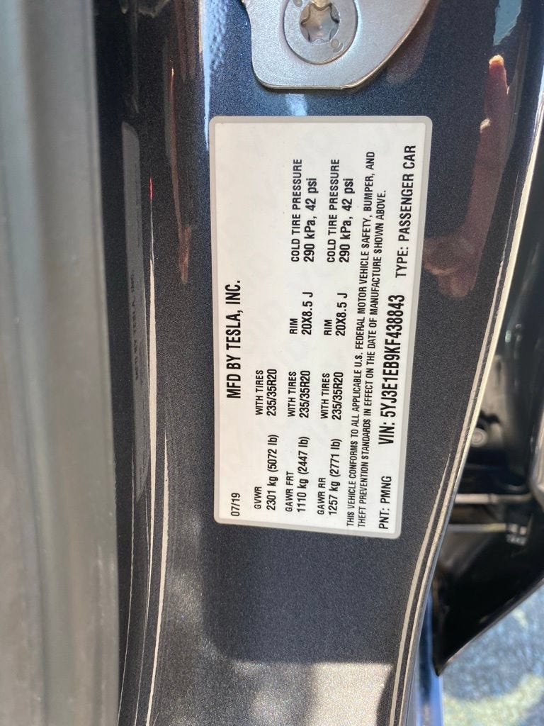 2019 Tesla Model 3 Long Range