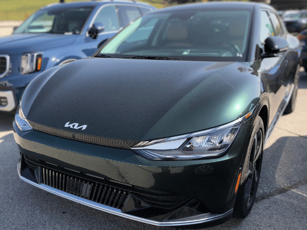 Green EV6 at Crain Kia of Conway