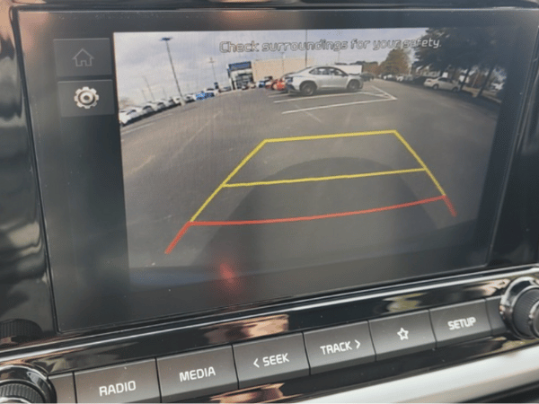Forte backup camera at Crain Kia of Sherwood