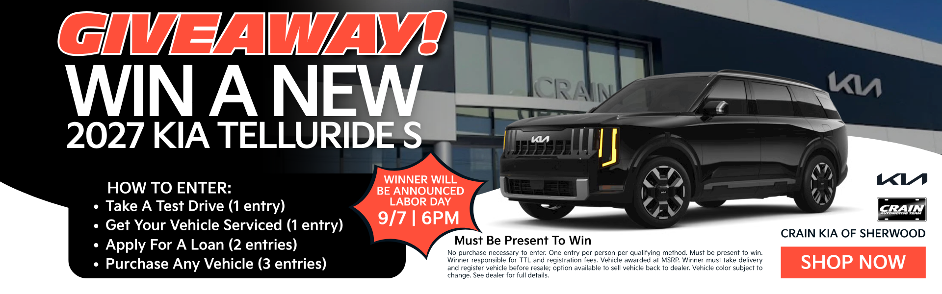 giveaway telluride