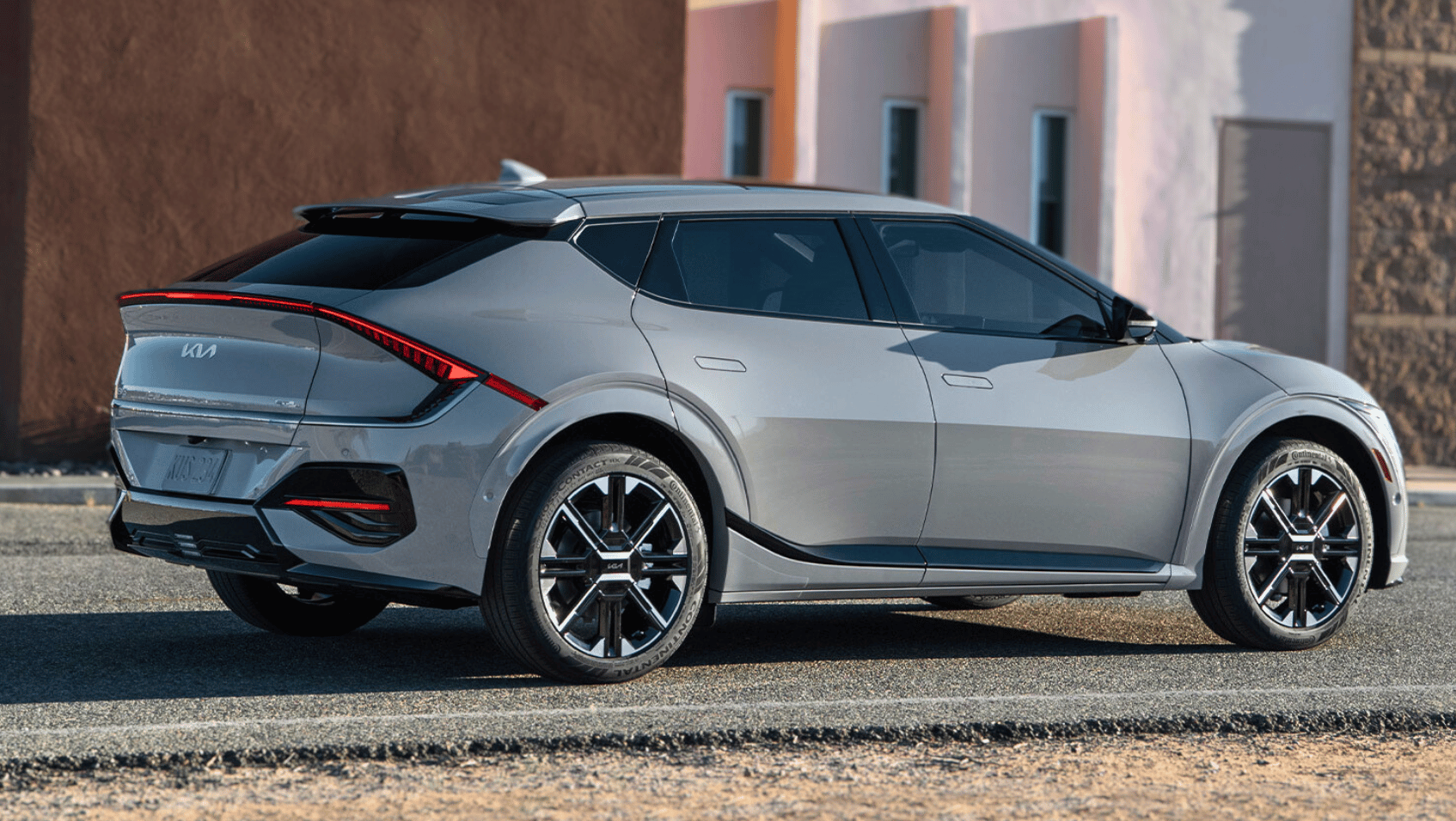 Side of White 2025 Kia EV6